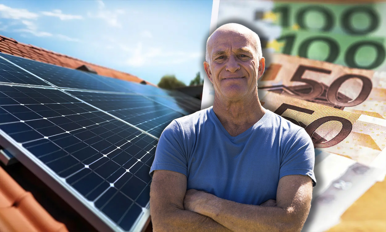Un propriétaire fière de l'argent qu'il économise grâce à ses panneaux solaires photovoltaïques