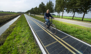 Piste cyclable solaire aux Pays-bas